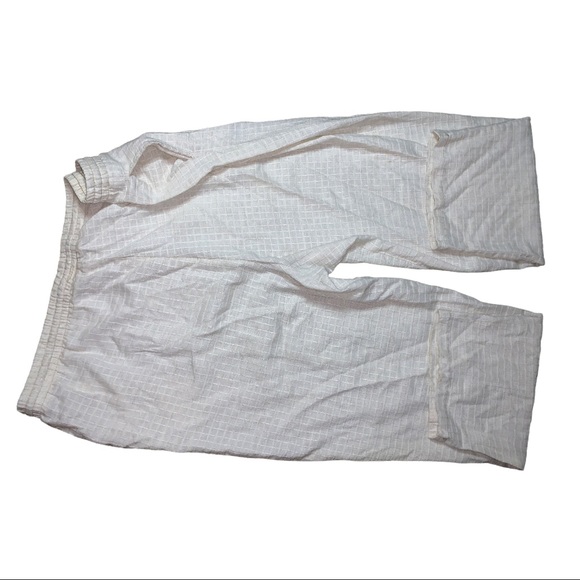 Club Z Collection Beige Lounge Pants Sz 3X Textured Drawstring Elastic Waist - Picture 11 of 16